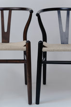 Cargar imagen en el visor de la galería, Silla Wishbone Réplica Negra