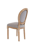 Cargar imagen en el visor de la galería, Silla Louis XV - Lino Gris