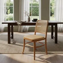 Cargar imagen en el visor de la galería, Silla Rattan Asiento Entretejido