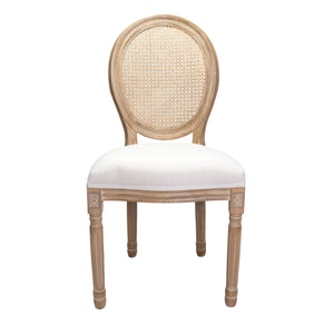 Silla Louis XV Respaldo Rattan