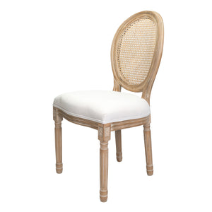 Silla Louis XV Respaldo Rattan