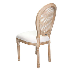 Silla Louis XV Respaldo Rattan