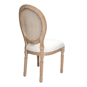 Silla Louis XV Respaldo Rattan