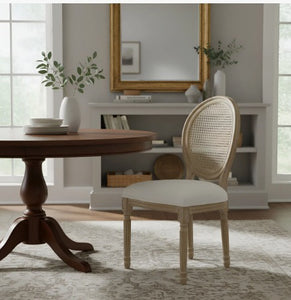 Silla Louis XV Respaldo Rattan