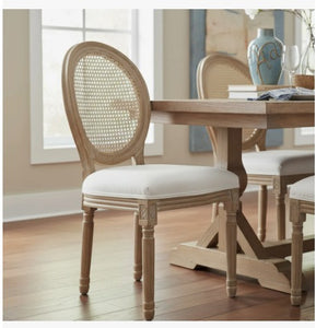 Silla Louis XV Respaldo Rattan