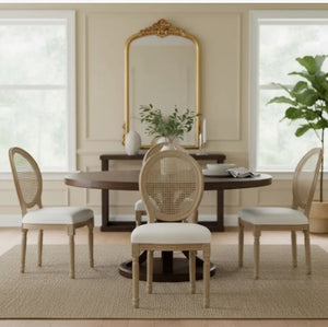 Silla Louis XV Respaldo Rattan